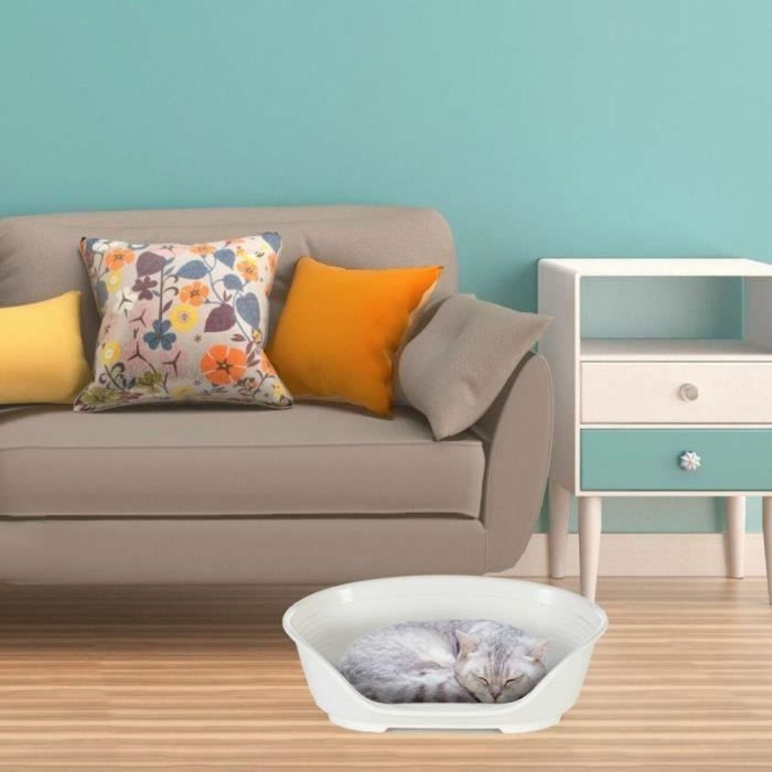 Cesta SIESTA DELUXE Tamaño 2 - 49*36*17,5 cm - Verde - FERPLAST 4