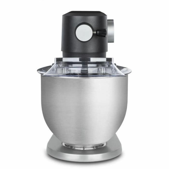 Robot repostero - H.Koenig - KM120 - 800 W - Bol de acero inoxidable 5 L - 8 velocidades - Gris mate y plata 2