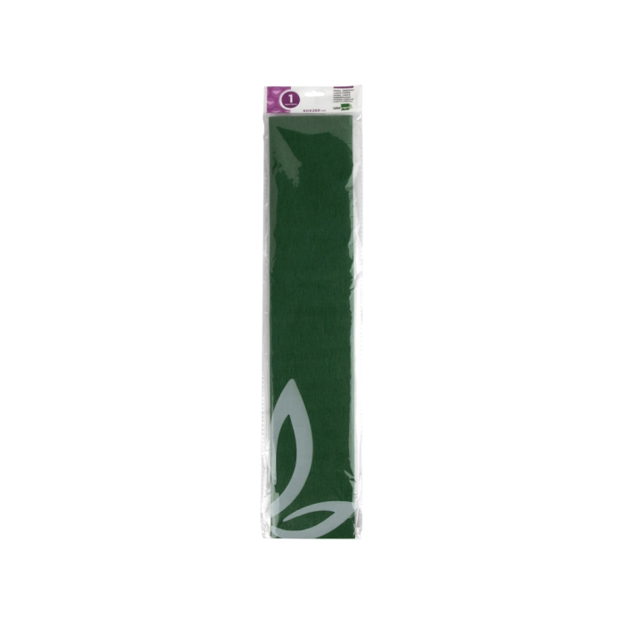 Liderpapel Papel Crespón Verde Oliva 50 cm x 2.5m 34g/m² 1
