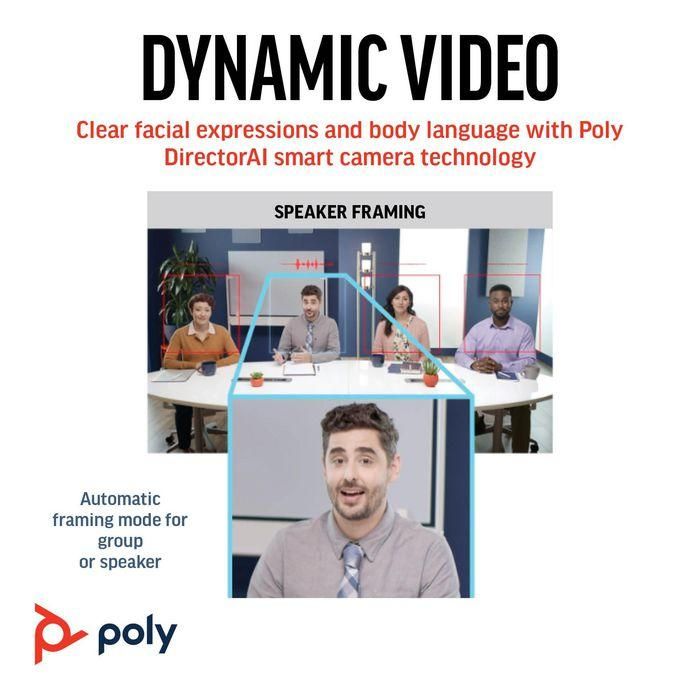 HP Studio R30 USB Video Bar - Barra de Video Profesional para Colaboración con Audio Superior 2