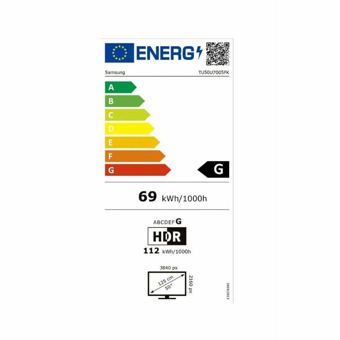 Smart TV Samsung TU50U7005FKX 50 50" 4K Ultra HD LED HDR 1 Smart TV Samsung TU50U7005FKX 50 50" 4K Ultra HD LED HDR 1