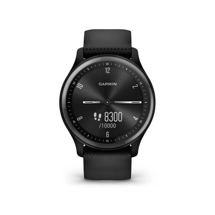 Garmin Vivomove Sport - Reloj inteligente híbrido con manecillas, pantalla táctil y funciones conectadas - Negro pizarra 3