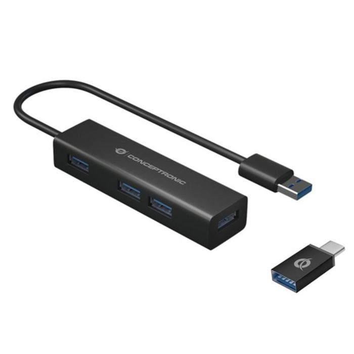 Hub Usb 3.0 Conceptronic Hubbies06B 4 Hub Usb 3.0 Conceptronic Hubbies06B 4