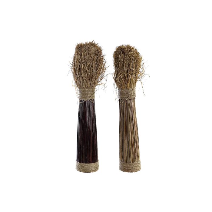 Ramo Balines DKD Home Decor Natural Negro 27 x 67 x 27 cm (2 Unidades) Ramo Balines DKD Home Decor Natural Negro 27 x 67 x 27 cm (2 Unidades)