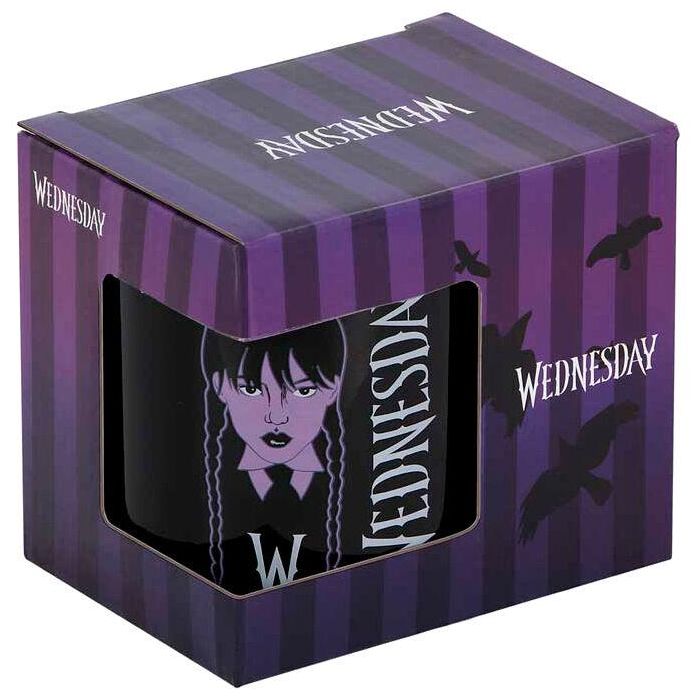 Wednesday Miércoles Taza Braid Negro - Cerámica para Bebidas Calientes con Caja Regalo 3 Wednesday Miércoles Taza Braid Negro - Cerámica para Bebidas Calientes con Caja Regalo 3