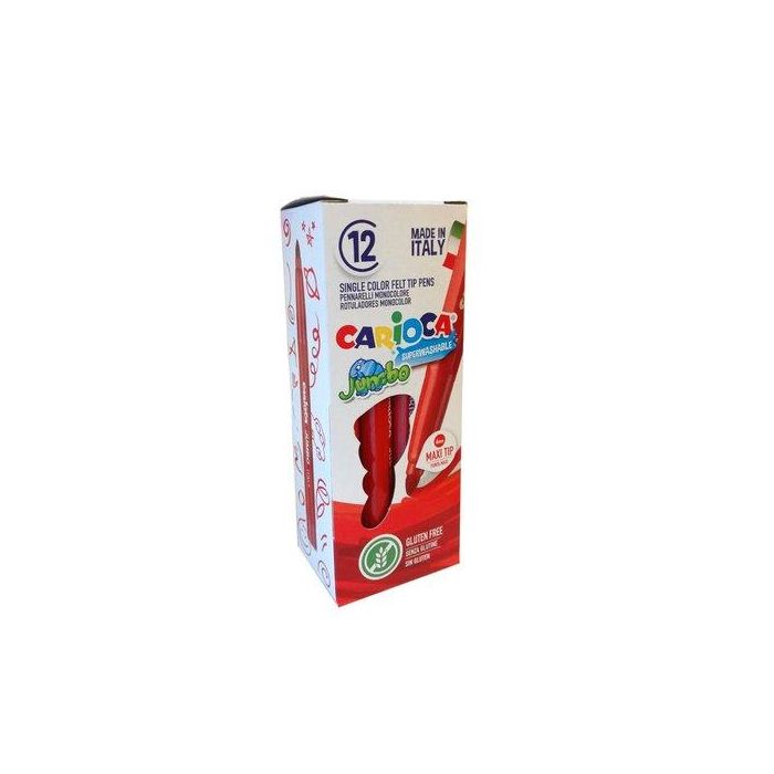 Rotulador Fibra Carioca Jumbo Rojo