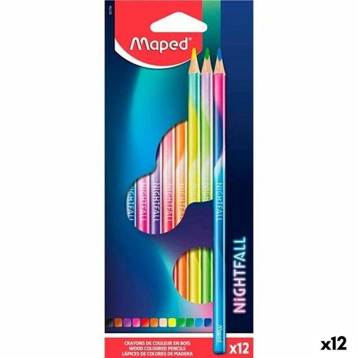 Lápices de colores Maped Nightfall Multicolor 12 Piezas (12 Unidades) 0 Lápices de colores Maped Nightfall Multicolor 12 Piezas (12 Unidades) 0