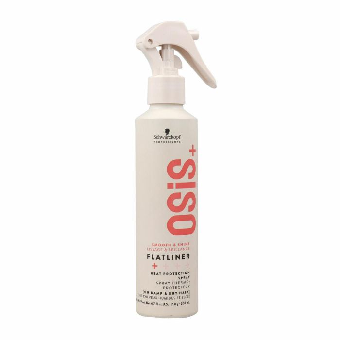 Schwarzkopf OSiS+ Flatliner Protección Térmica 200ml para Planchas y Secadores