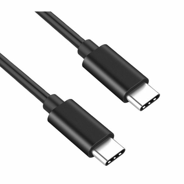 Ewent EC1036 Cable USB-C a USB-C USB 2.0 1.8m Negro. Carga Rápida PD 60W y Datos 480Mbps para Smartphones, Tablets y PC 1