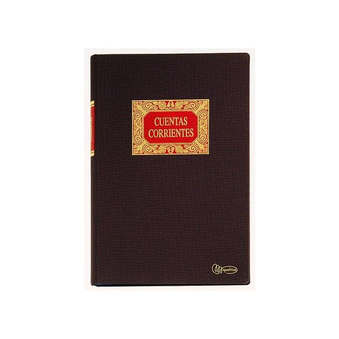 Miquelrius Libro cuentas corrientes, 4º apaisado, 100 hojas, papel registro 90 g/m²
