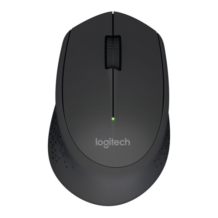 Logitech M280 Ratón Inalámbrico RF Negro para PC, Diseño Ergonómico Asimétrico, Rueda Ancha, Batería 18 Meses