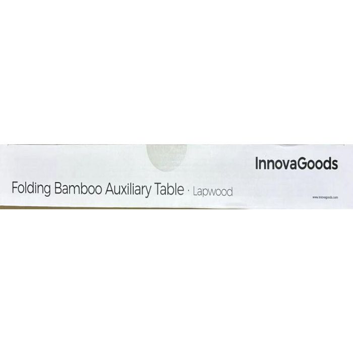 Mesa Plegable Auxiliar de Bambú Lapwood InnovaGoods 13 Mesa Plegable Auxiliar de Bambú Lapwood InnovaGoods 13