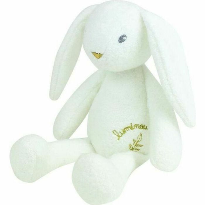 Jemini LIMINOU Conejo de peluche luminoso, ultrasuave para calmar miedo a la oscuridad y ayudar a dormir, 30 cm