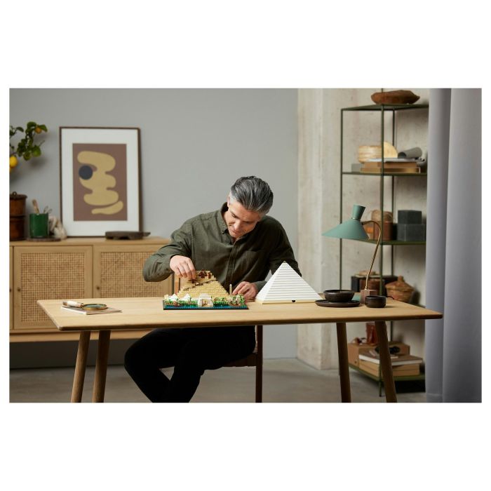 LEGO 21058 Architecture La Gran Pirámide de Giza, modelo de hobby creativo para construir, monumento mundial y decoración