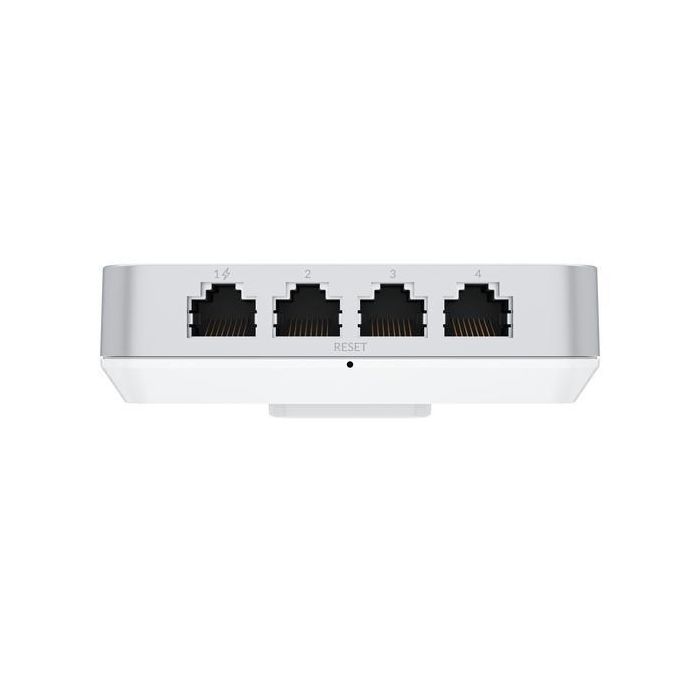 Ubiquiti Punto de Acceso Inalámbrico U6 In-Wall WiFi 6 Dual-Band 2.4/5 GHz 5.3 Gbps con 5 Puertos Ethernet PoE Integrado 6