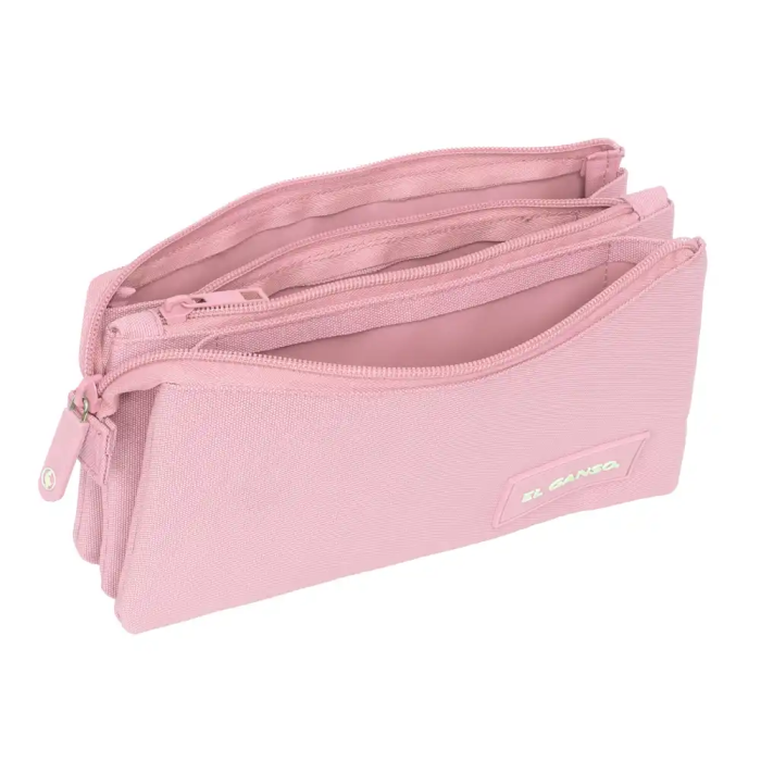 Safta Portatodo Triple El Ganso Basics Pink 22x12x3 cm Edad Mínima Recomendada 3 Años 2
