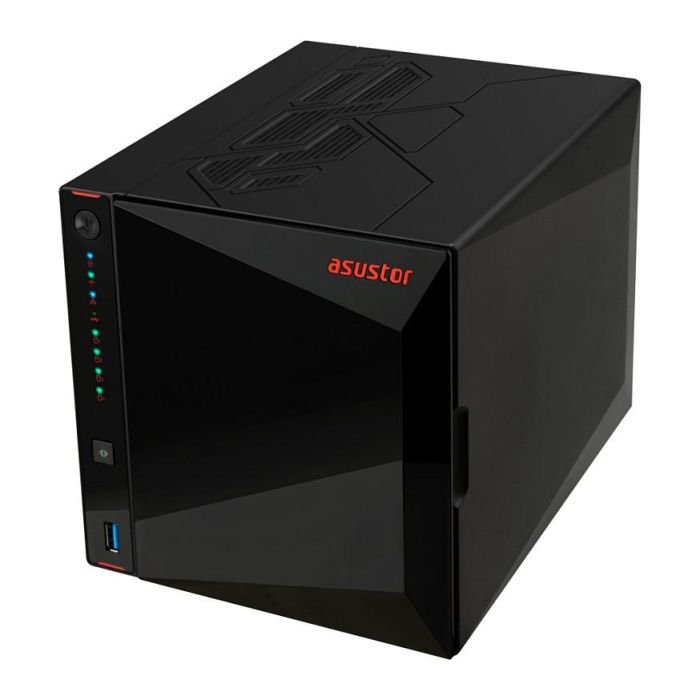 Asustor NAS Servidor AS5402T 4 Bay, Intel Celeron N5105, 4GB RAM DDR4, 2.5GbE, Compatible con HDD/SSD 3.5/2.5 y M.2, ADM 4.1