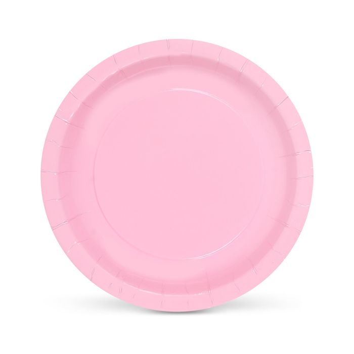 Set de 10 platos de cartón rosa Baby Soja 20 cm Algon (36 Unidades) 3 Set de 10 platos de cartón rosa Baby Soja 20 cm Algon (36 Unidades) 3