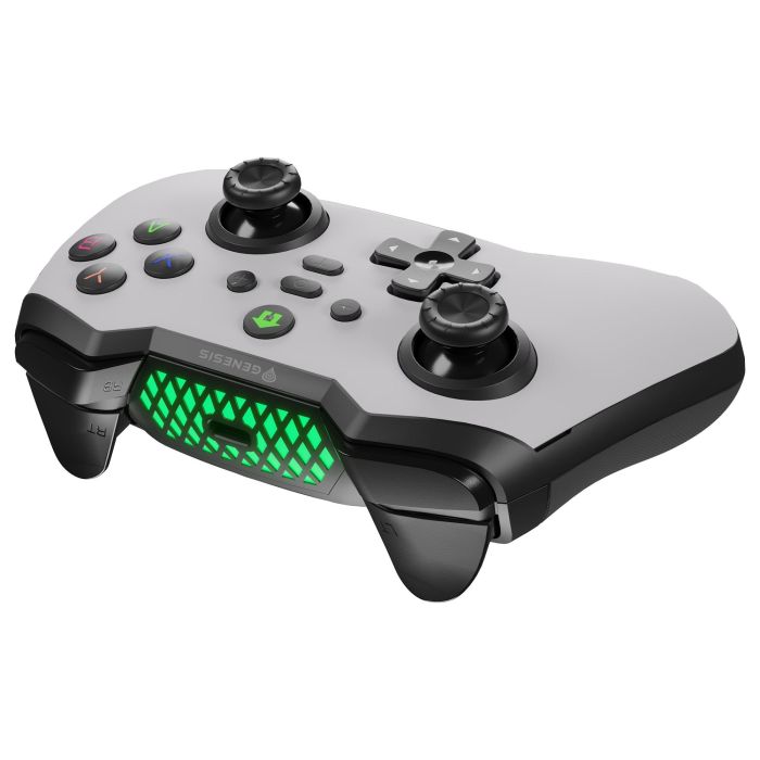 GENESIS Mangan 400 Blanco Gamepad Bluetooth Analógico/Digital para Android, MAC, Nintendo Switch, PC, iOS