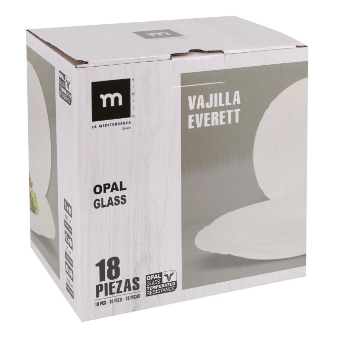 Vajilla Everett 18 Piezas Rojo Opal - La Mediterranea (2 Unidades) 4 Vajilla Everett 18 Piezas Rojo Opal - La Mediterranea (2 Unidades) 4