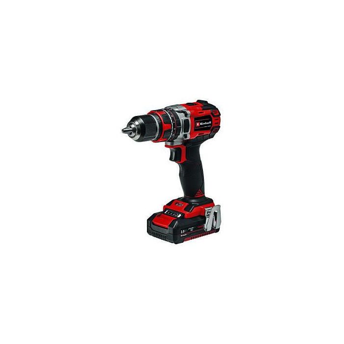 Einhell TP-CD 18/50 Li-i BL - Taladro Percutor Atornillador a Batería 18V, Sin Escobillas (Brushless), 50 Nm, 2 Baterías 2Ah Incluidas, Color Negro y Rojo 1