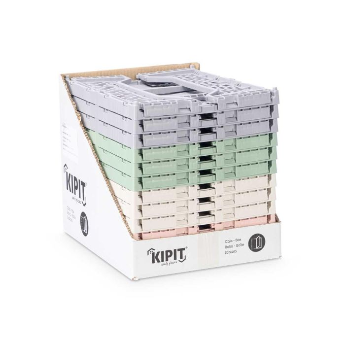 Caja Plegable Multiuso 15L Surtidos Col Kipit 40X15CM (12 Unidades) 2 Caja Plegable Multiuso 15L Surtidos Col Kipit 40X15CM (12 Unidades) 2