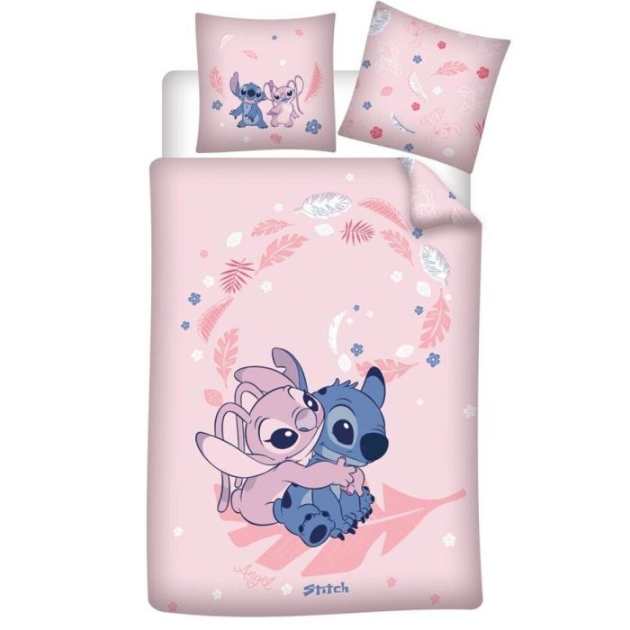 Disney Funda Nórdica Angel & Stitch Cama 90cm Polycotton 140x200cm