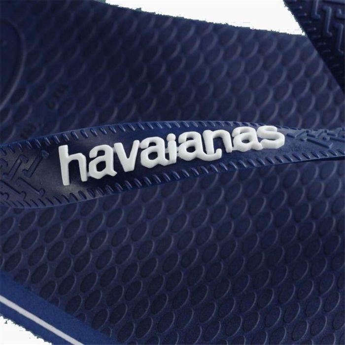 Chanclas para Hombre Havaianas Logo Filete Azul