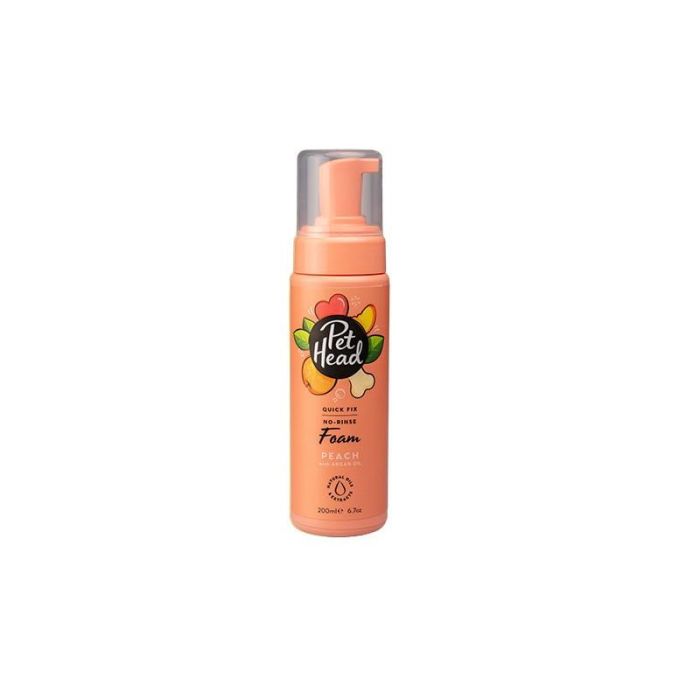 Pet Head Quick Fix Foam 200ml - Espuma sin aclarado para limpieza rápida de patas, cara y pelaje Pet Head Quick Fix Foam 200ml - Espuma sin aclarado para limpieza rápida de patas, cara y pelaje