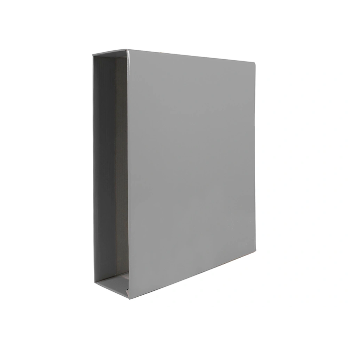 Liderpapel Caja Archivador Documenta de Palanca Cartón DIN A4 Lomo 75mm Color Gris 1