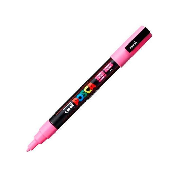Posca Marcador Pc-3M Punta Cónica 0,9 - 1,3 mm Rosa Posca Marcador Pc-3M Punta Cónica 0,9 - 1,3 mm Rosa
