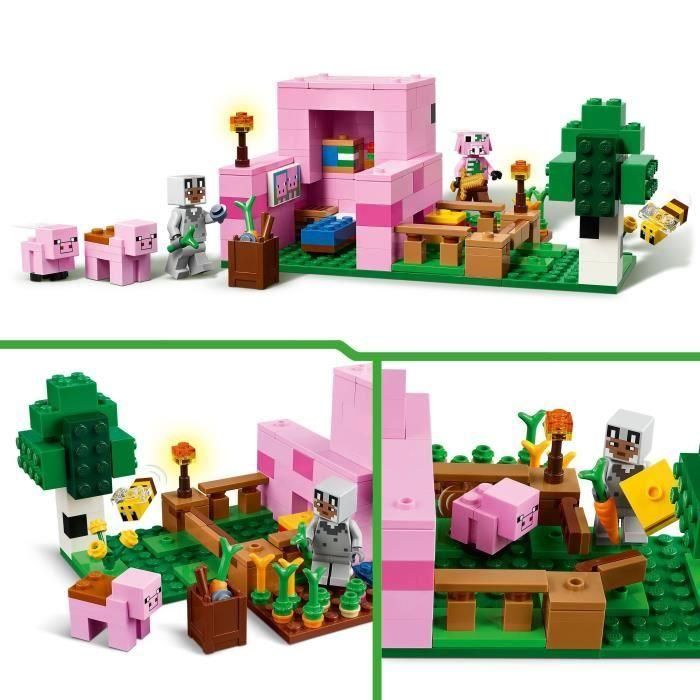 Juego de construccion la casa-cerdo bebé lego minecraft 2 Juego de construccion la casa-cerdo bebé lego minecraft 2