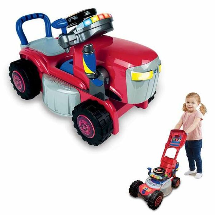 Triciclo Infantil de Plástico 2 en 1 Convertible en Tractor y Cortacésped Rojo para Niños de 12 a 36 Meses con Sonidos y Luces 8 Triciclo Infantil de Plástico 2 en 1 Convertible en Tractor y Cortacésped Rojo para Niños de 12 a 36 Meses con Sonidos y Luces 8