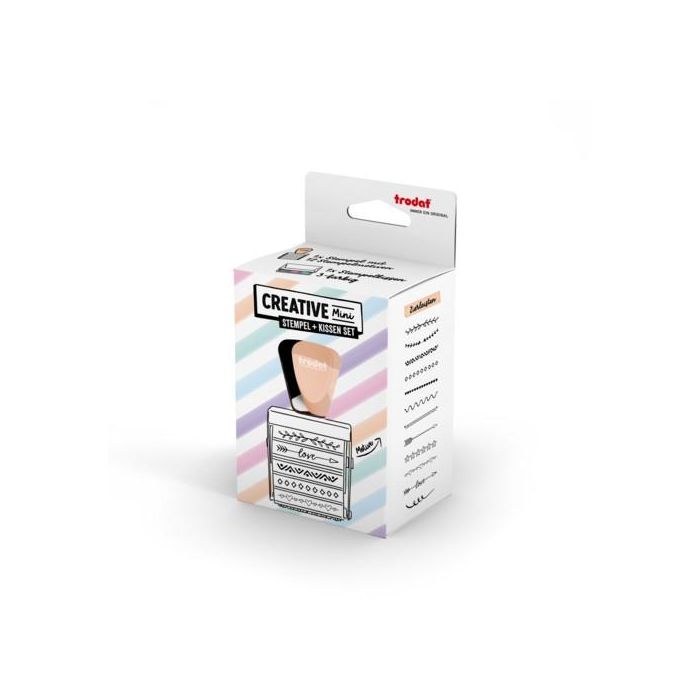 trodat Creative Mini/V1 Pastell Creme + Kissen 3Farben 1129 1