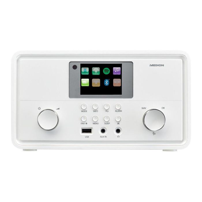 Medion Radio por Internet MED1717434079310 DAB Bluetooth 2 x 10 W RMS Blanco 11
