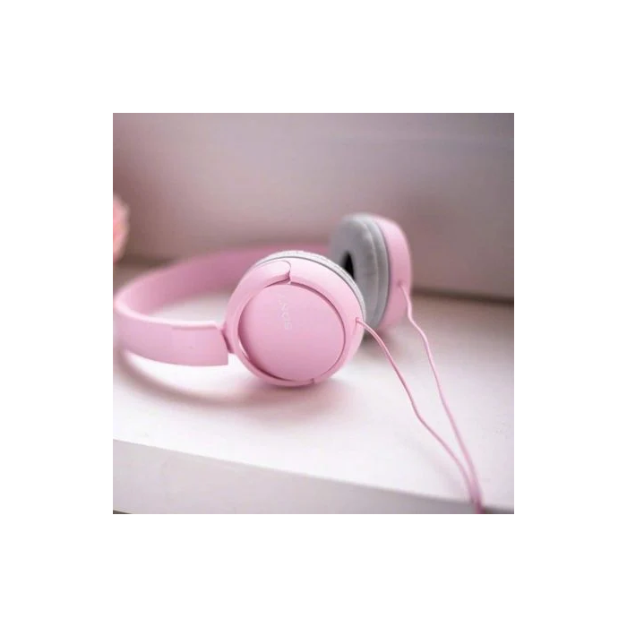 Sony Auriculares MDR-ZX110AP PK con Micrófono y Jack 3.5, Rosas
