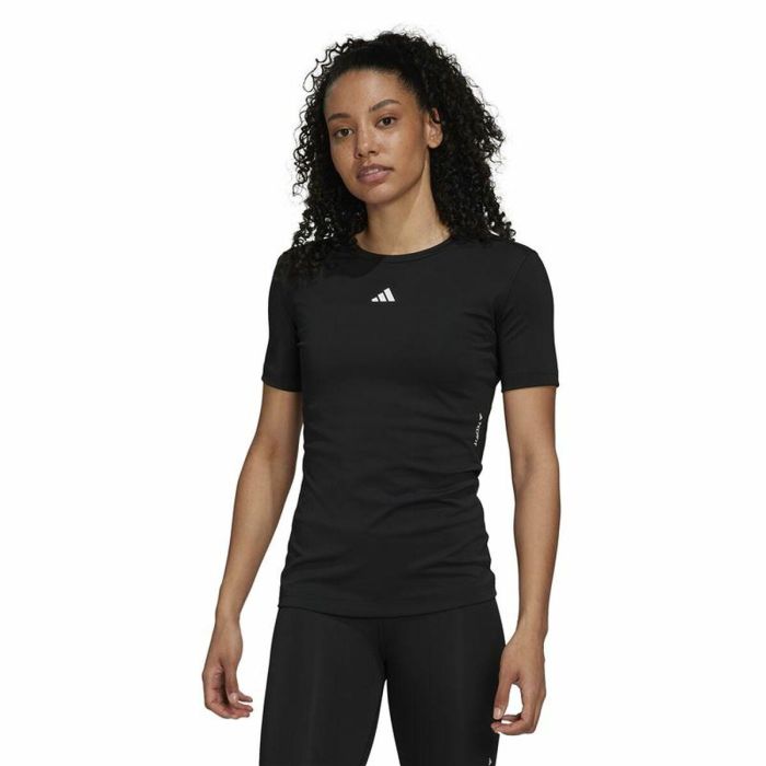 Camiseta de Manga Corta Mujer Adidas Techfit Negro 7