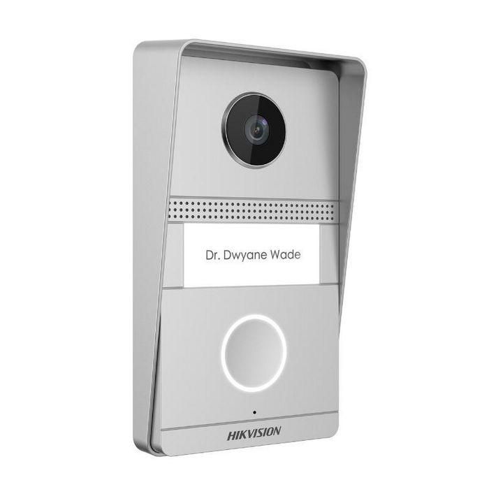 Hikvision Panel exterior 1 botón videoportero villa 2 hilos, cámara 2M antivandálico IK07 IP65. Superficie 2 Hikvision Panel exterior 1 botón videoportero villa 2 hilos, cámara 2M antivandálico IK07 IP65. Superficie 2