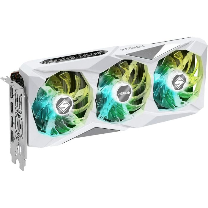 ASRock Radeon RX 7600 8GB GDDR6 Steel Legend OC white con 3 ventiladores 1