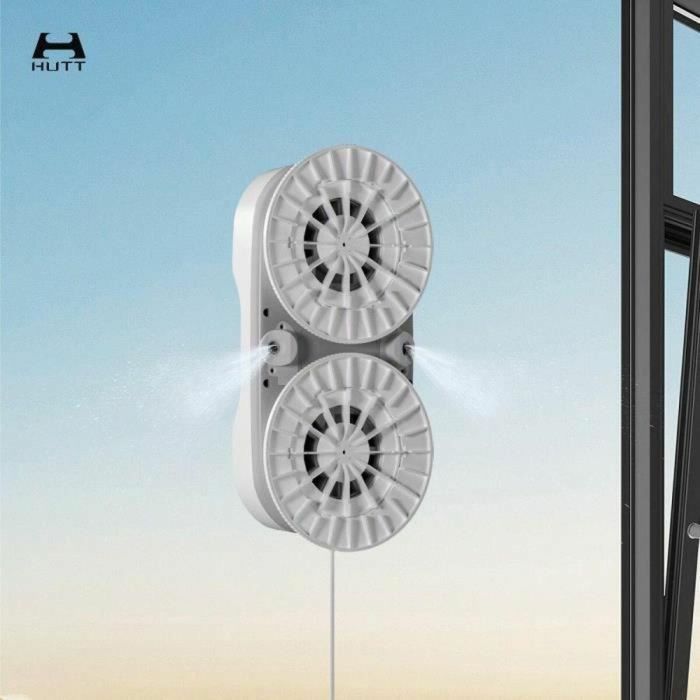 Hutt AAAQN81494 Robot limpiacristales DDC56 con doble pulverizador de agua y sistema de protección 5