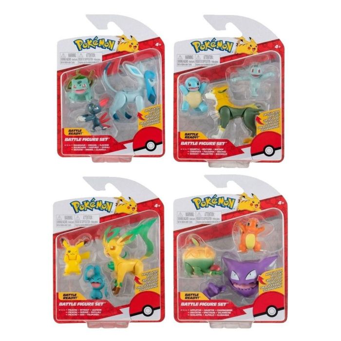 Pack 3 Fuguras Pokemon Batalla Ola Pack 3 Fuguras Pokemon Batalla Ola