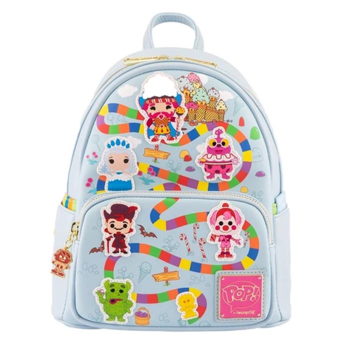 Loungefly Mochila Mini Candy Land Take Me al Dulce en Cuero Vegano con Diseño Colorido 0 Loungefly Mochila Mini Candy Land Take Me al Dulce en Cuero Vegano con Diseño Colorido 0