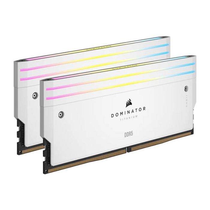 Corsair 32GB PC 7000 CL34 DOMINATOR TITANIUM RGB Kit (2x16GB) DDR5 Blanco Retail