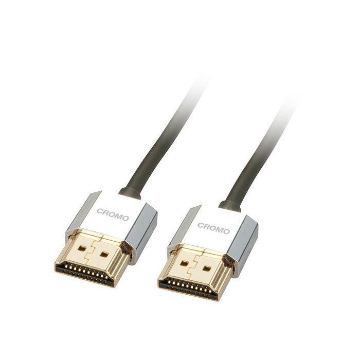 Lindy 1m CROMO Slim High Speed HDMI Cable with Ethernet Lindy 1m CROMO Slim High Speed HDMI Cable with Ethernet