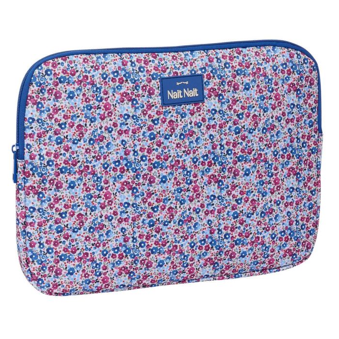 Funda para Portátil Nait Nait Flores coimbra azul Azul 34 x 25 x 2 cm 0 Funda para Portátil Nait Nait Flores coimbra azul Azul 34 x 25 x 2 cm 0