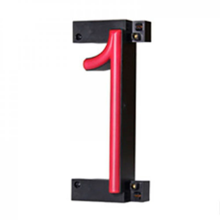 Número LED Neón 1, Ancho 54mm, Alto 161mm, Fondo 38mm, Letras LED Intercambiables