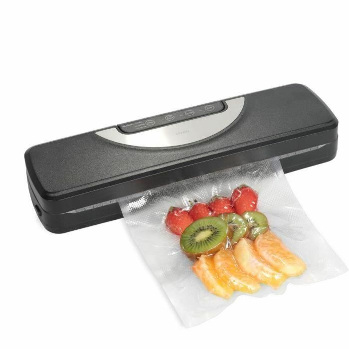 Livoo Envasadora al vacío DOM504 110W 2 funciones 3 modos según el alimento Rollo de film incluido Cortador integrado