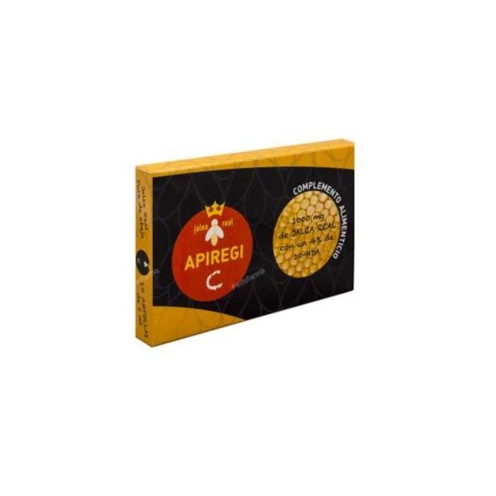 ARTESANIA Jalea Real Apiregi-C 1000 mg Tonificante y Equilibrante del Organismo, Mejora Rendimiento Físico y Mental, 10 Ampollas