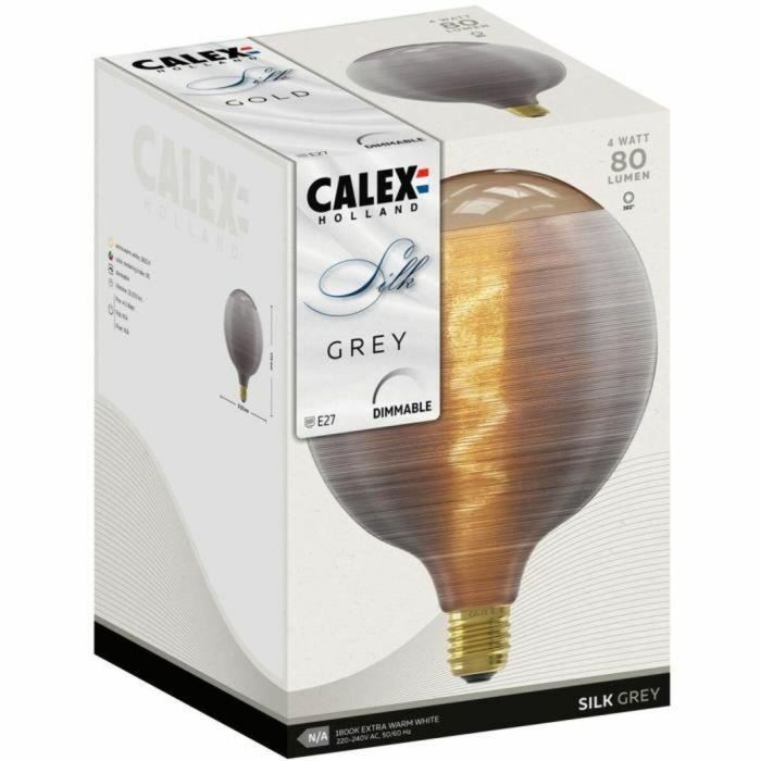 Bombilla LED E27 - CALEX - G125 - Filamento espiral - 4W - 80 lm - 1800 K - Gris 3