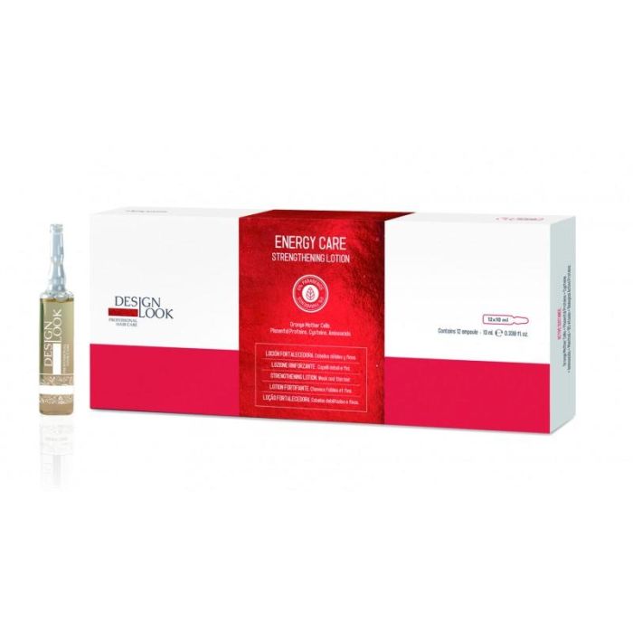 Design Look Ampollas Loción Fortalecedora con Células Madre Vegetales para Cabellos Finos y Debilitados 12x10ml